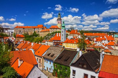 Cesky Krumlov eski kırsal kasaba, Çek Cumhuriyeti.
