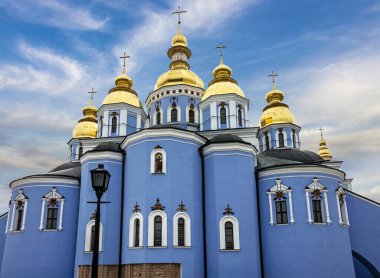 Kiev, Ukrayna. Saint Michael'ın altın kubbeli Manastırı