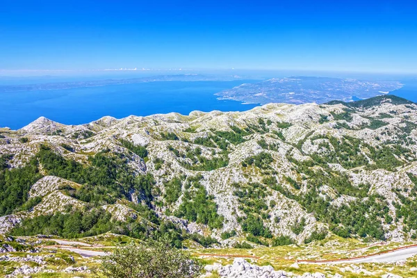 Croatia Dalmatia Biokovo National Park Mountains Sea Panoramic Landscape — Photo