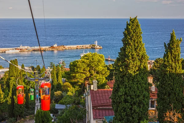 Yalta Crimea May 2022 Yalta Resort Cable Car — Fotografia de Stock