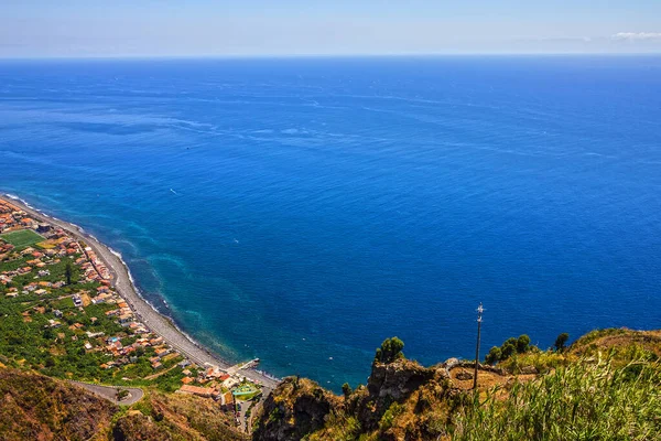Madeira Island Town Ocean Coast View Portugal — Foto de Stock