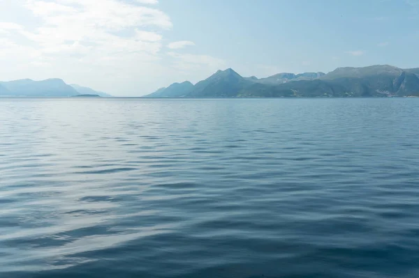 Морской Пейзаж Гор Норвегия — стоковое фото