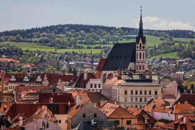 Cesky Krumlov eski kırsal kasaba, Çek Cumhuriyeti.
