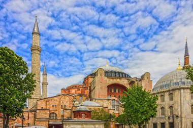 Ayasofya, İstanbul, Türkiye - Bizans Kültürü 'nün en büyük abidesi.