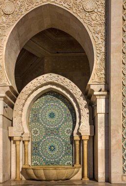 Fas, Casablanca cami Hassan II dekorasyon banyoya