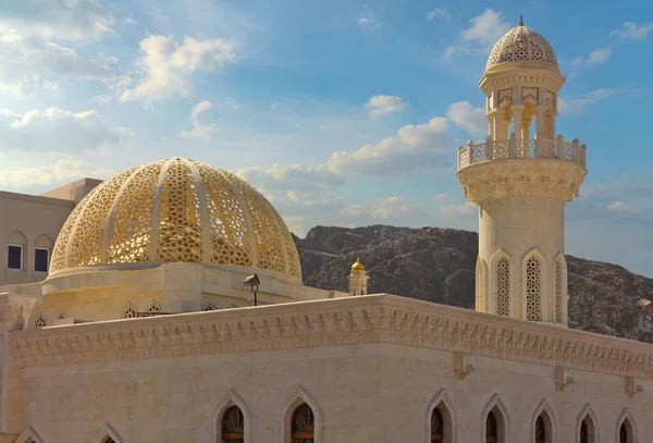 White Mosque Building Muscat Arabian Architecture Oman — Stockfoto