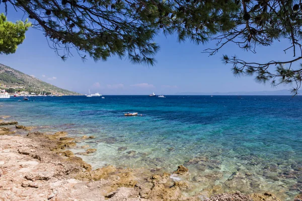 Croácia Paisagem Marinha Ilha Brac Mar Adriático Dalmácia — Fotografia de Stock