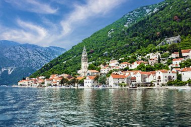 Perast Kotor, Karadağ, Adriyatik Denizi, bay,.
