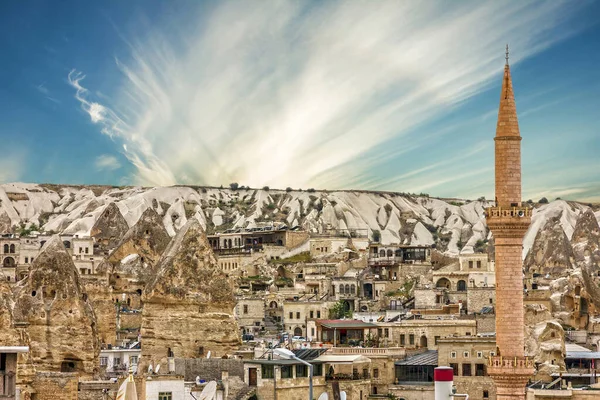 Goreme Cityscape Cappadocia Turkey — Stockfoto