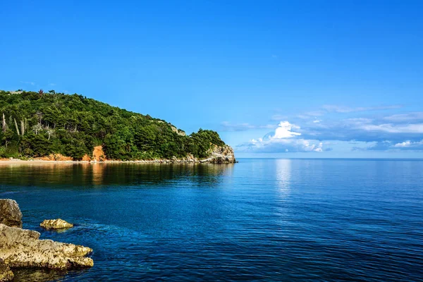 Seascape Mar Adriático Budva Montenegro — Fotografia de Stock