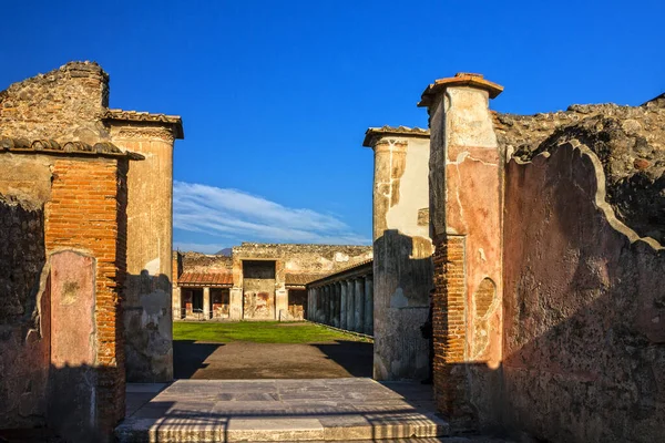 Pompei Nápoly Olaszország Ókori Római Város Romjai — Stock Fotó