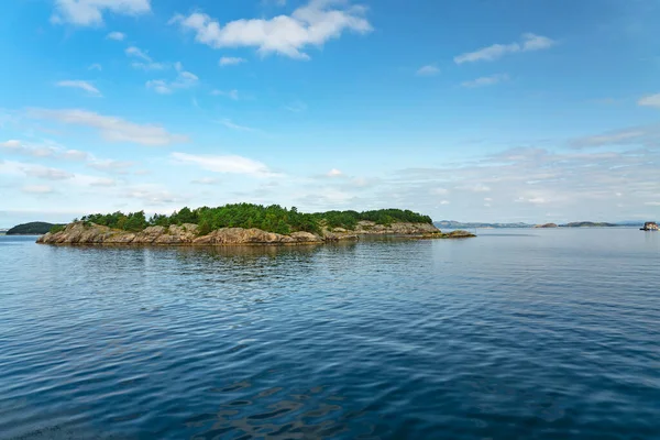 Norway Lysefjord Landscape Sea View Fjord Island — Stockfoto