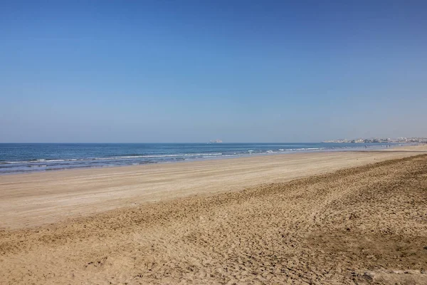 Sand Sea Beach Muscat Oman — ストック写真