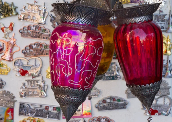 Arabic Lamps Muscat Tourist Souvenir Shop Oman — Stockfoto