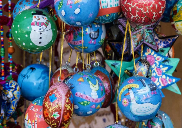 Muscat Oman New Year Decorative Balls Muscat Tourist Souvenir Market — Stockfoto