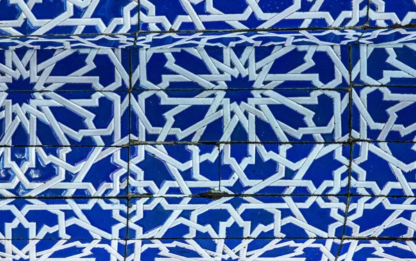 Patrón Baldosas Cerámica Decoración Mosaico Marroquí Tanger Marruecos —  Fotos de Stock