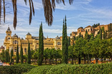 Malaga landscape, Alcazaba fortress, Spain