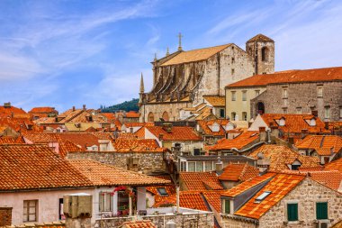 Hırvatistan. Antik şehir Dubrovnik günbatımı Panoramalı Oda