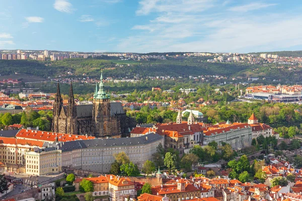 Prague Architectural View Czech Republic Prague Castle Saint Vitus Cathedral — Stock Photo, Image