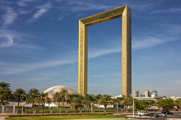 Dubai Edifício Molduras Dubai Emirados Árabes Unidos — Fotografia de Stock