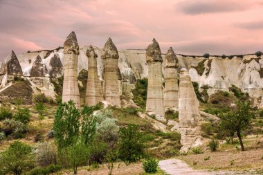 Dağ manzarası. Kapadokya, Anadolu, Türkiye.
