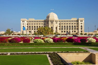 Muscat, Oman - March 22, 2022: Muscat city architecture.