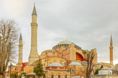 Saint Sophia temple, Istanbul, Turkey. Turkey. Mosque museum architecture (Hagia Sophia Cathedral church). 