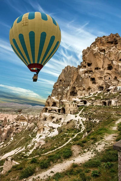 Balony Latające Kapadocja Turcja Park Narodowy Göreme — Zdjęcie stockowe