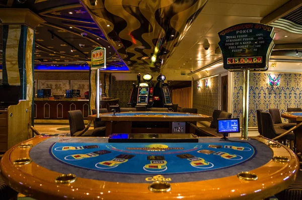 Cruise Liner Costa Mediterranea June 2022 Gaming Slot Machines Gambling Stock Picture