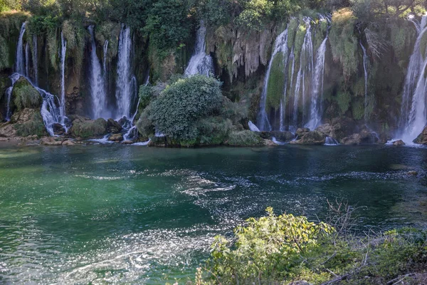 Cravice Şelaleler Bosna Hersek Ulusal Parkı Telifsiz Stok Fotoğraflar