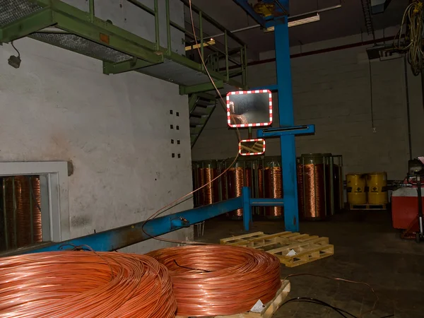 Fábrica de cabos — Fotografia de Stock