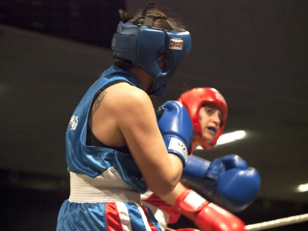 女子拳击比赛 — 图库照片