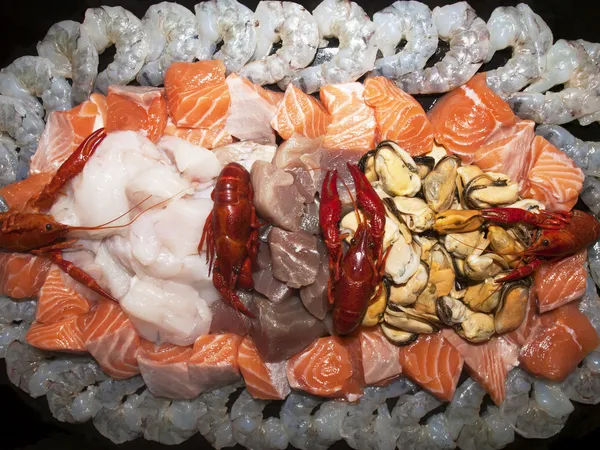 Sea ​​food on a platter — Stock Photo, Image