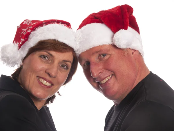 Attractive christmas couple — Stock Photo, Image