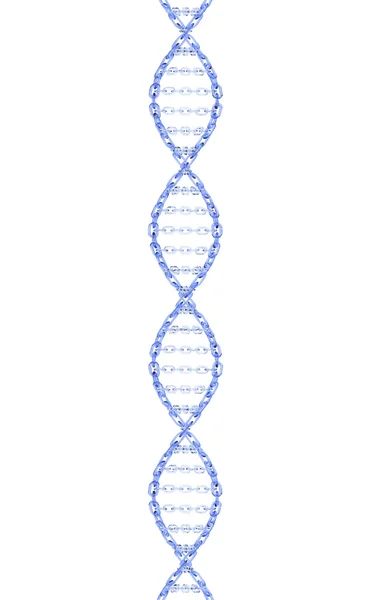 Dna 螺旋玻璃链链接 — 图库照片