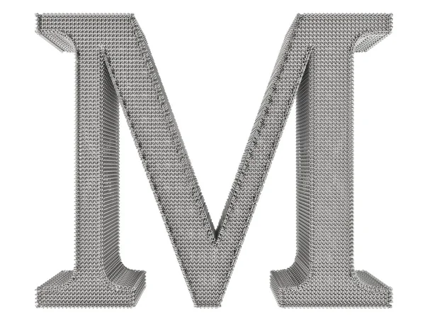 Alphabet chaîne en acier - M — Photo