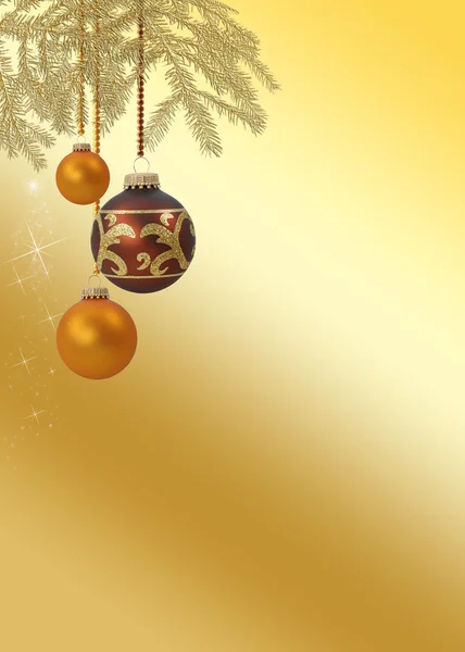 Elegant Golden Christmas — Stock Photo, Image