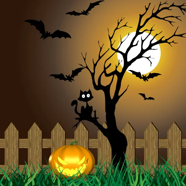 Gruselige Halloween-Illustration — Stockfoto