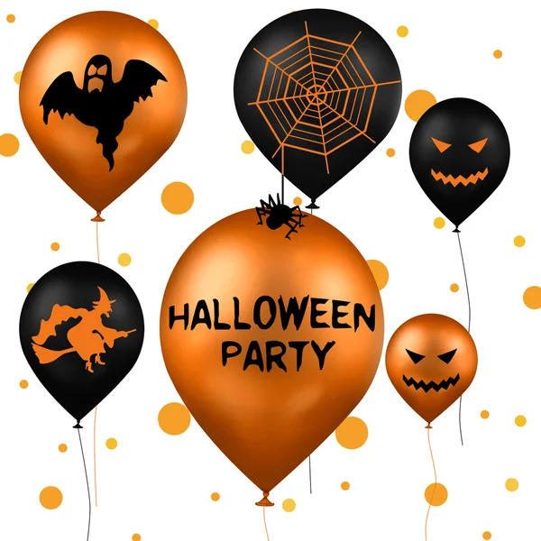 Halloween Party повітряні кулі — стокове фото