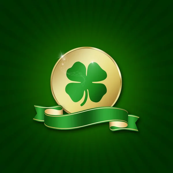 St. Patrick´s Day Coin — 图库照片