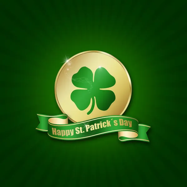 St. Patrick´s Day Coin — 图库照片