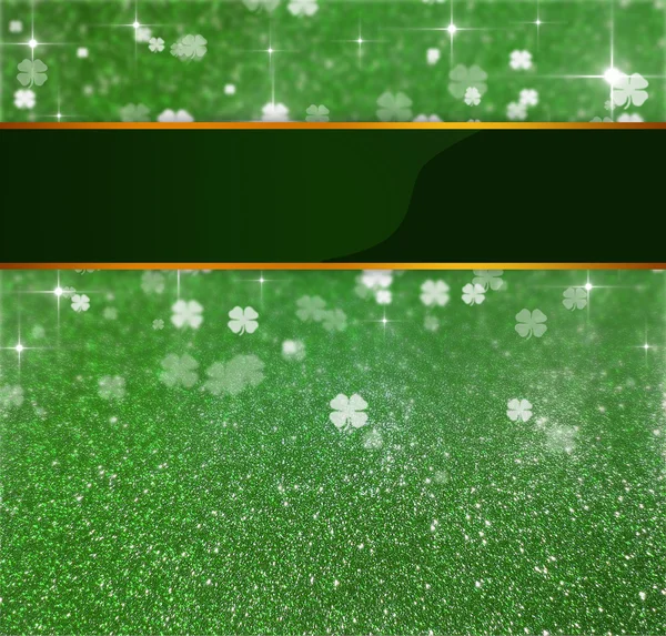 St. Patricks Day Glitter Clover — Stock Photo, Image