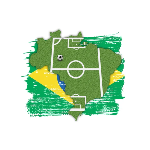 Patria Fútbol Fútbol Brasil — Foto de Stock