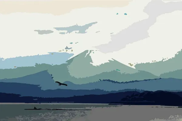 Εικονογράφηση Του Όρους Φούτζι — Διανυσματικό Αρχείο