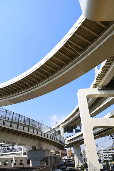 Highways Draw Curves Intersect Intricately — Stock Photo, Image