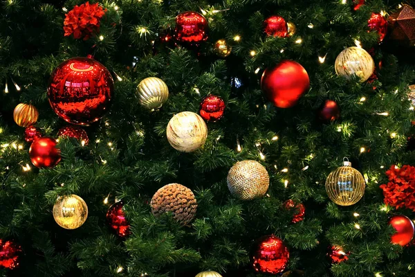 Christbaumschmuck Als Hintergrundmaterial — Stockfoto