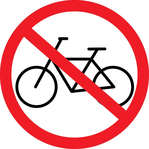 No hay bicicletas — Vector de stock