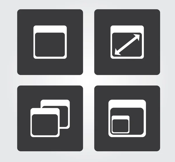 Website and Internet icons: media — Stock Vector