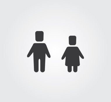 basit web simge vektör: Aile seti