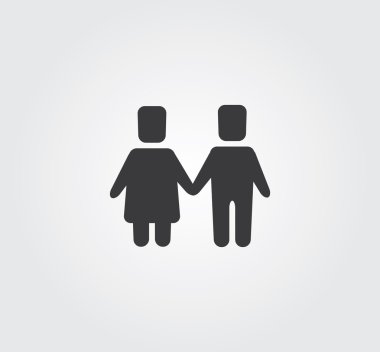 basit web simge vektör: Aile seti